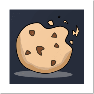 A baked cookie illustration Posters and Art